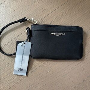 Karl Lagerfeld Black Wrist Wallet | New with tags!